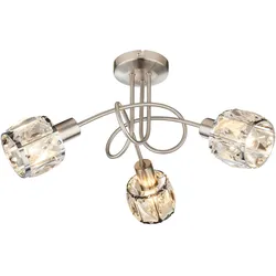 Deckenleuchte Kris in Nickelfarben max. 40 Watt Deckenlampe