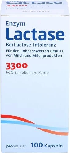 Lactase 3.300 FCC 200 mg Kapseln 100 St
