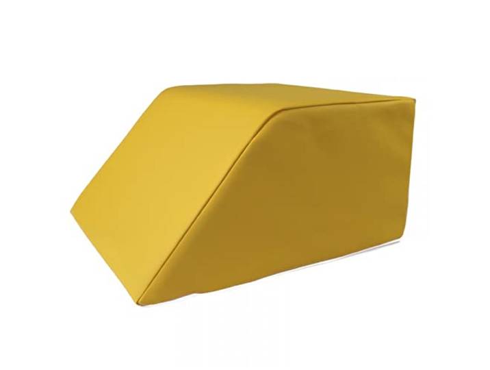 Stufenlagerungswürfel mit Schräge, Bandscheibenwürfel, Lagerungswürfel, mit viskoelastischer Schicht Farbe Gelb