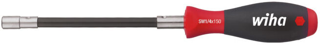 Wiha Tournevis avec porte-embout SoftFinish® serrage par circlip Manche flexible, 1/4