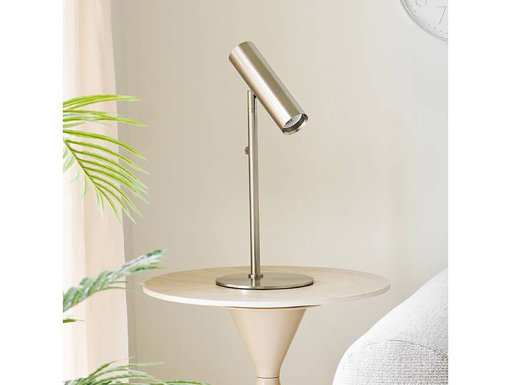 Lampe à poser Gareti 20 x 47 x 20cm Argenté Acier thermopoudré GU10