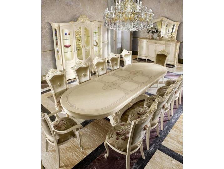 JVmoebel Essgruppe Holz Tisch mit stilvollen Stühlen für modernes Esszimmer, Made in Europa