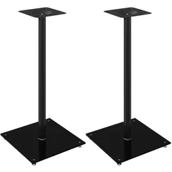 vidaXL Mawonus (Ständer, Nicht beweglich), Lautsprecher Ständer + Wandmontage, Schwarz