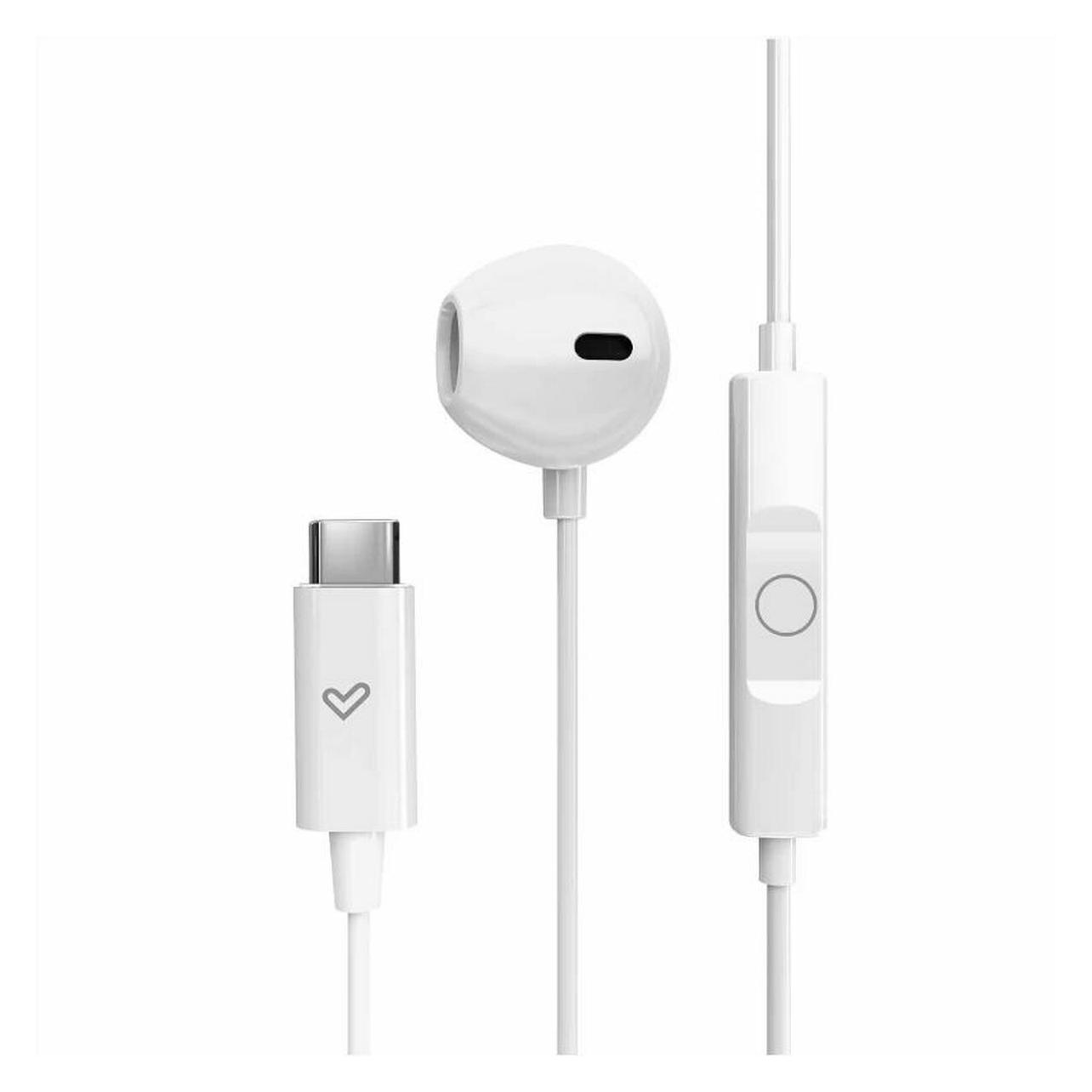 Energy Sistem Wired Earphones | EasyPods Type C | Built-in microphone | USB-C | Snow (Kabelgebunden) (459278)