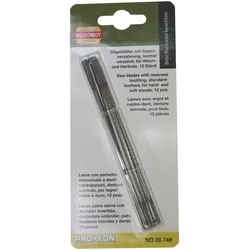 PROXXON 28749 Laubsägeblatt mit Gegenverzahung normal verzahnt 12er Packung