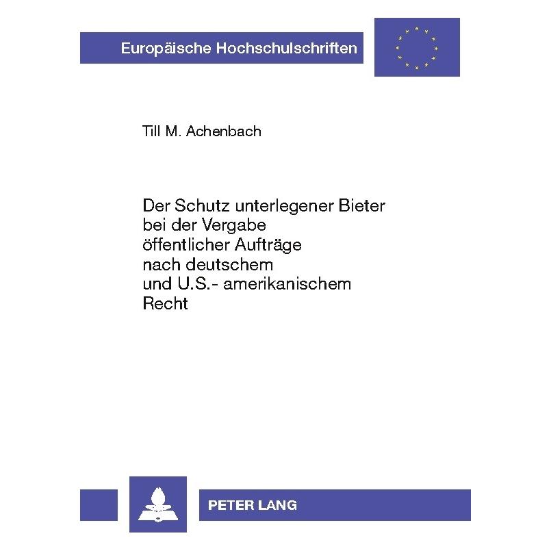Umbreit Achenbach:Der Schutz unterlegener Biete (Deutsch, Softcover, Till M Achenbach) (64884740)