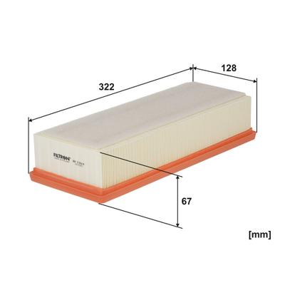 FILTRON Luftfilter ap1394 Filtereinsatz 67mm für VAG