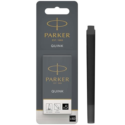 Parker QUINK vulpenpatronen zwart 10 stuks