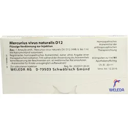 Mercurius Vivus Naturalis D12 8 ML
