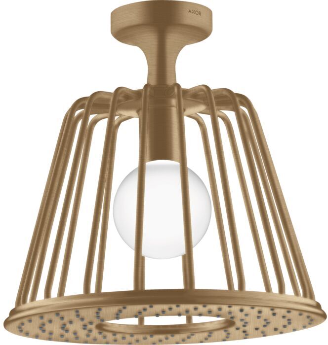 Hansgrohe Axor LampShower Kopfbrause 26032140 mit Deckenanschluss, brushed bronze