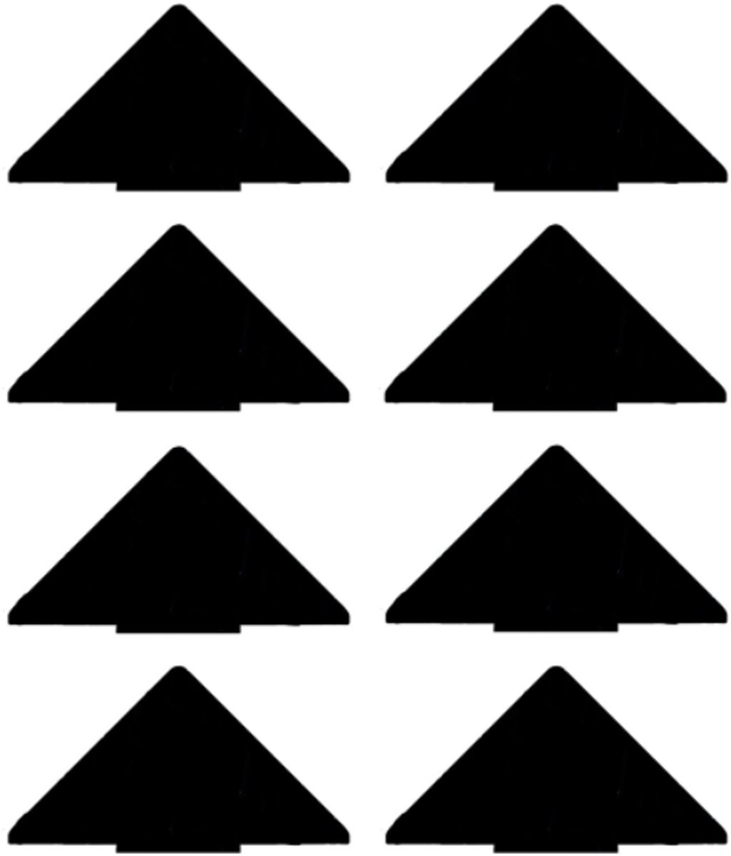 8 Stuks Antislip Tapijttape - Zwart - 10 x 10 cm - Herbruikbare PU Dubbelzijdige Tapijtgrijpers voor Tapijt, Deurmatten en Vloeren