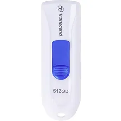 Transcend JetFlash 790 512GB USB 3.1 Gen 1 White (512 GB, USB-A), USB Stick, Weiss