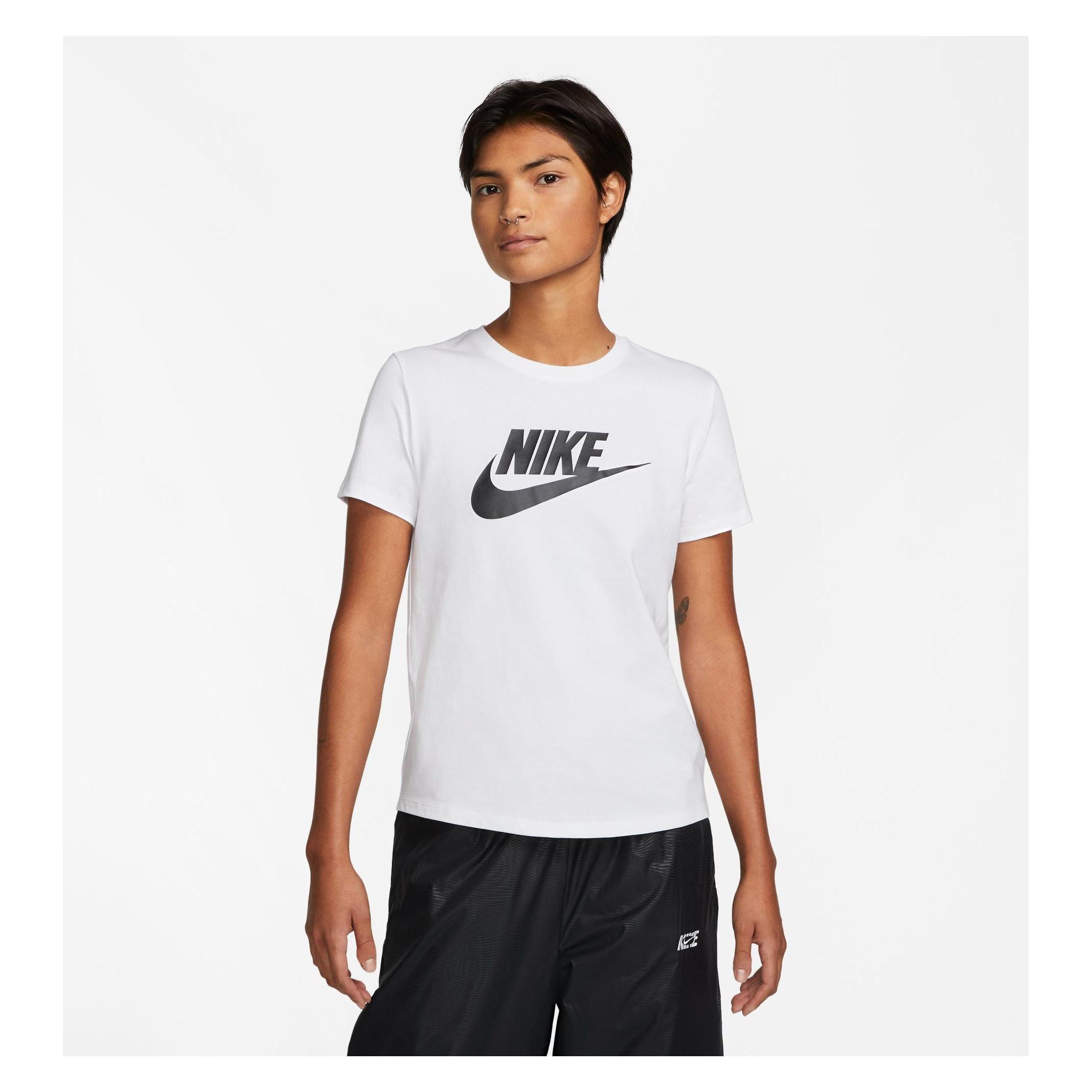 Nike W Nsw Tee Essntl Icn Ftra,Whit White XS (XS) (DX7906)