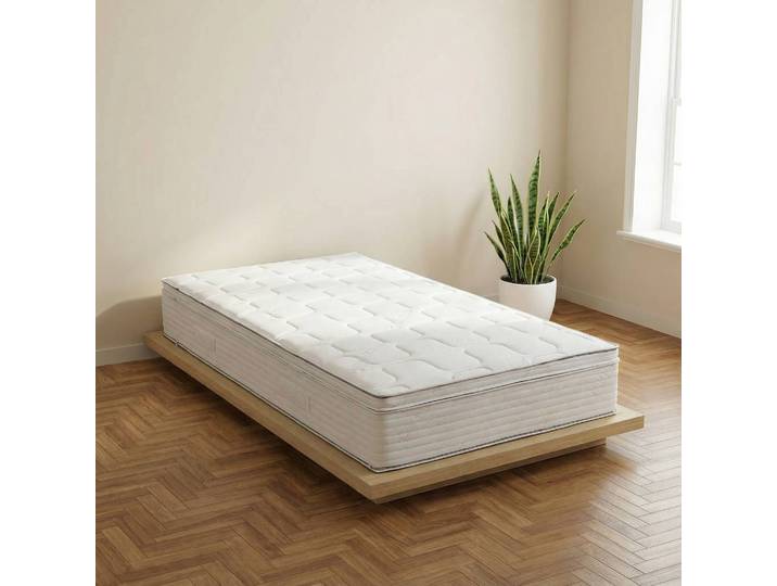 Tonnentaschenfederkernmatratze Walbo 180 x 200cm H3 Kern: Tonnentaschenfederkern Bezug: Doppeltuch Weiß