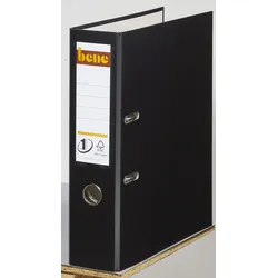 bene Ordner Rückenbreite 8 cm DIN A4 Kunststoff schwarz
