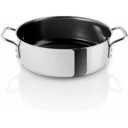 Eva Solo Stainless steel Sauteuse - 24 cm - keramischer Slip-Let®-Antihaftbeschi...