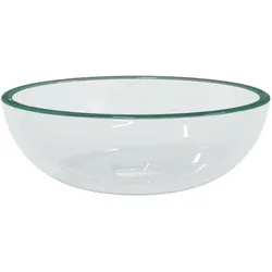 vidaXL Waschbecken Hartglas 35x12 cm Transparent
