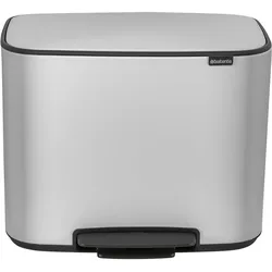 Brabantia Bo Treteimer 3 x 11 L, Abfalleimer, Weiss