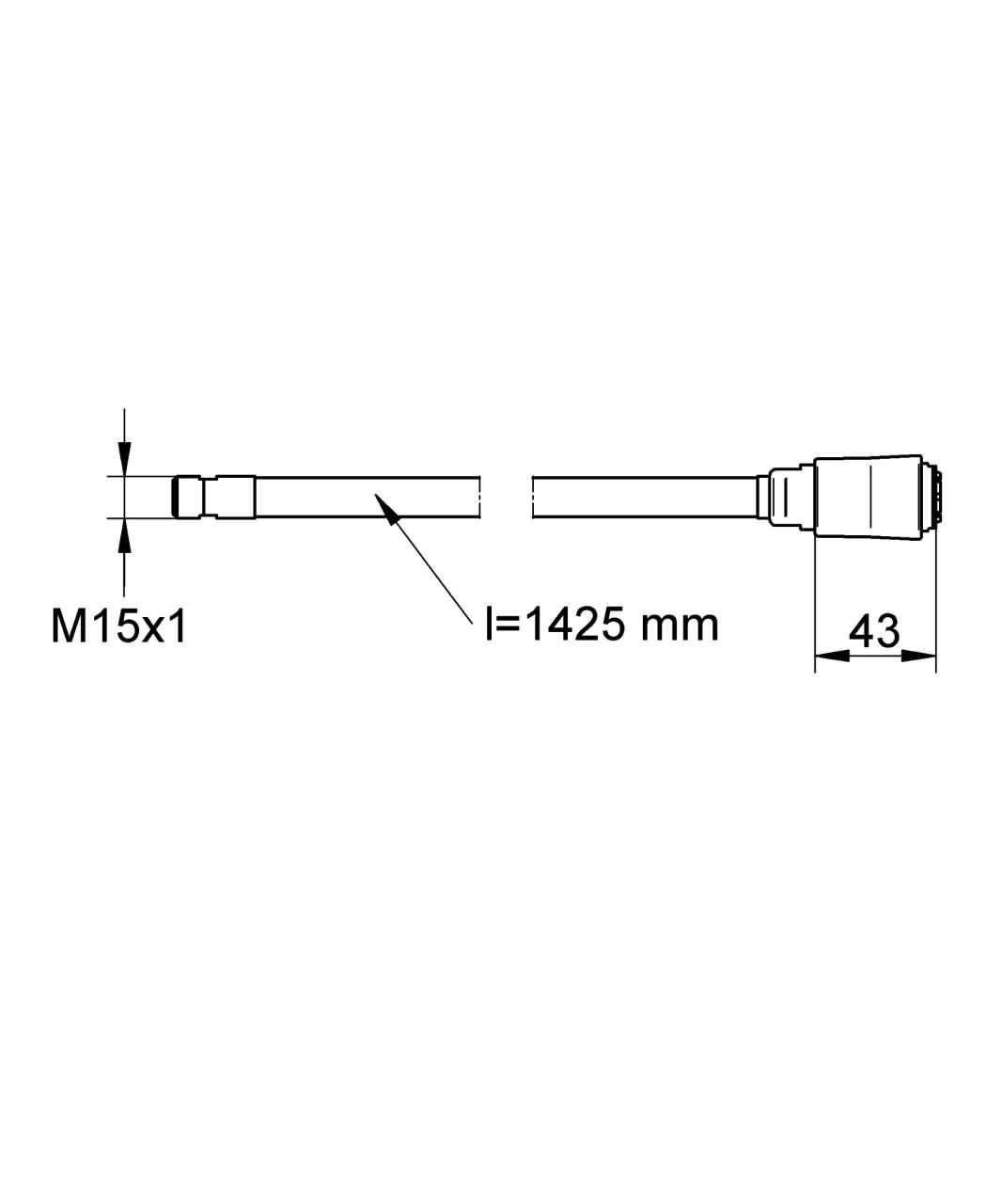Grohe EICHELBERG Mousseurauslauf 440444 für Chicco Küchenarmatur Niederdruck chrom, 44044426 44044426