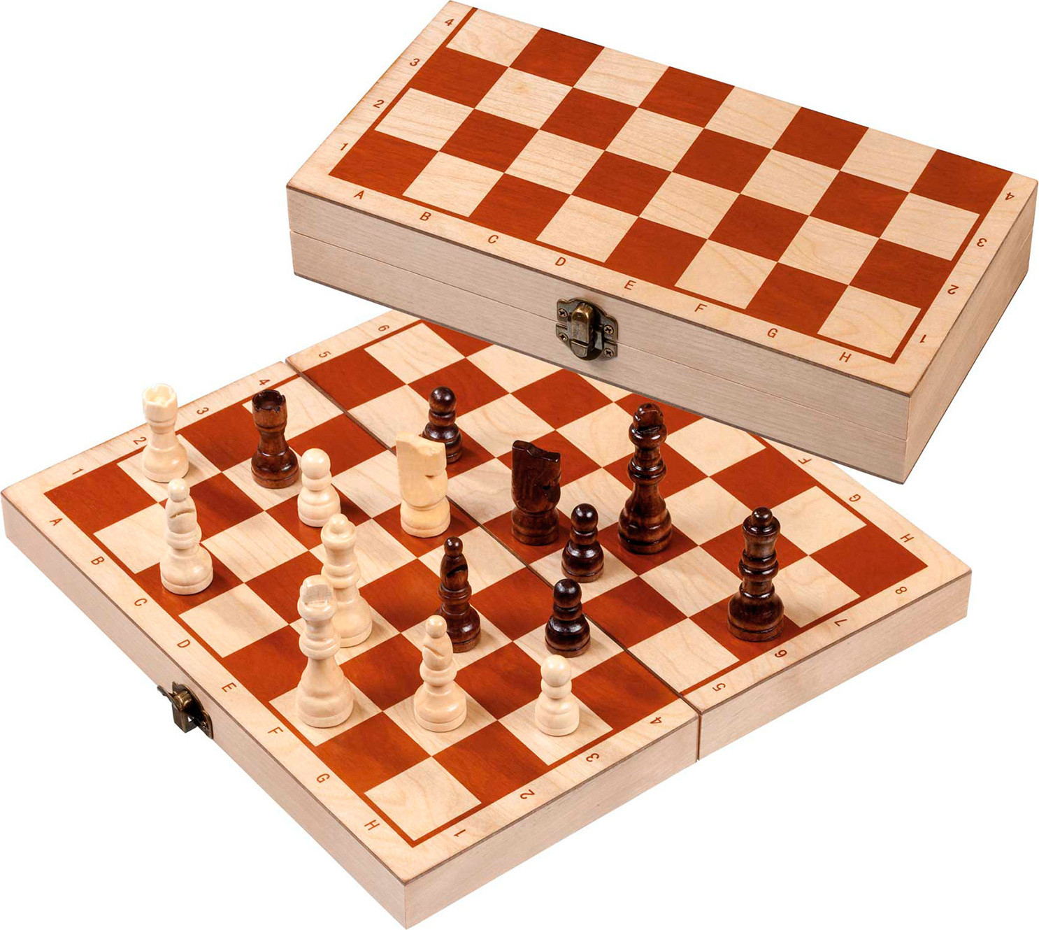 Philos Houten schaakset met 30 mm velden