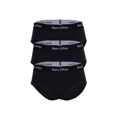 Panty MARC O'POLO "Panty 3er Pack", Damen, Gr. M, schwarz, Obermaterial: 95% Baumwolle CO(Bio). 5% Elasthan EL., Unterhosen Panty