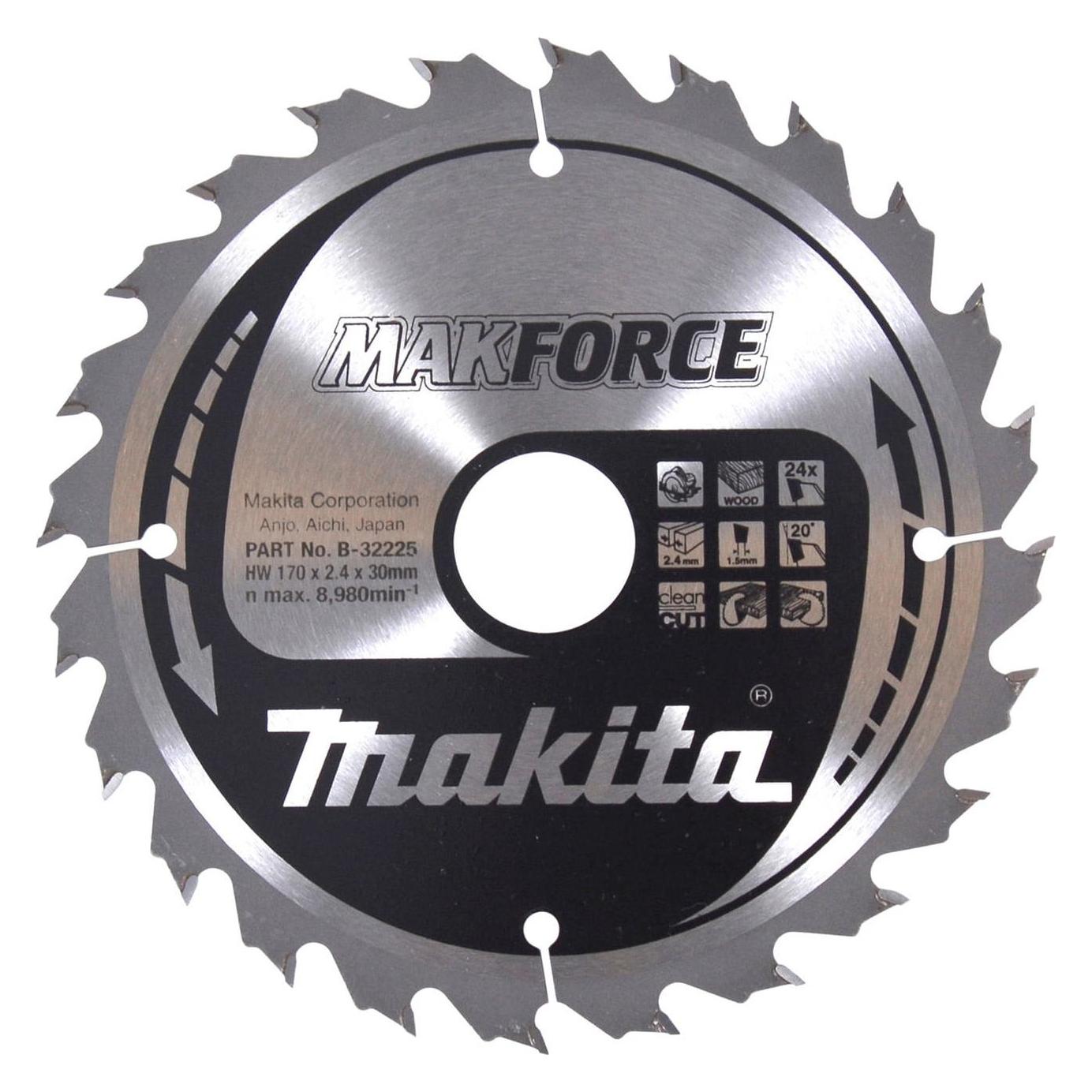 Makita MAKFORCE Sägeb. 170x30x24Z (B-32225) (B-32225)