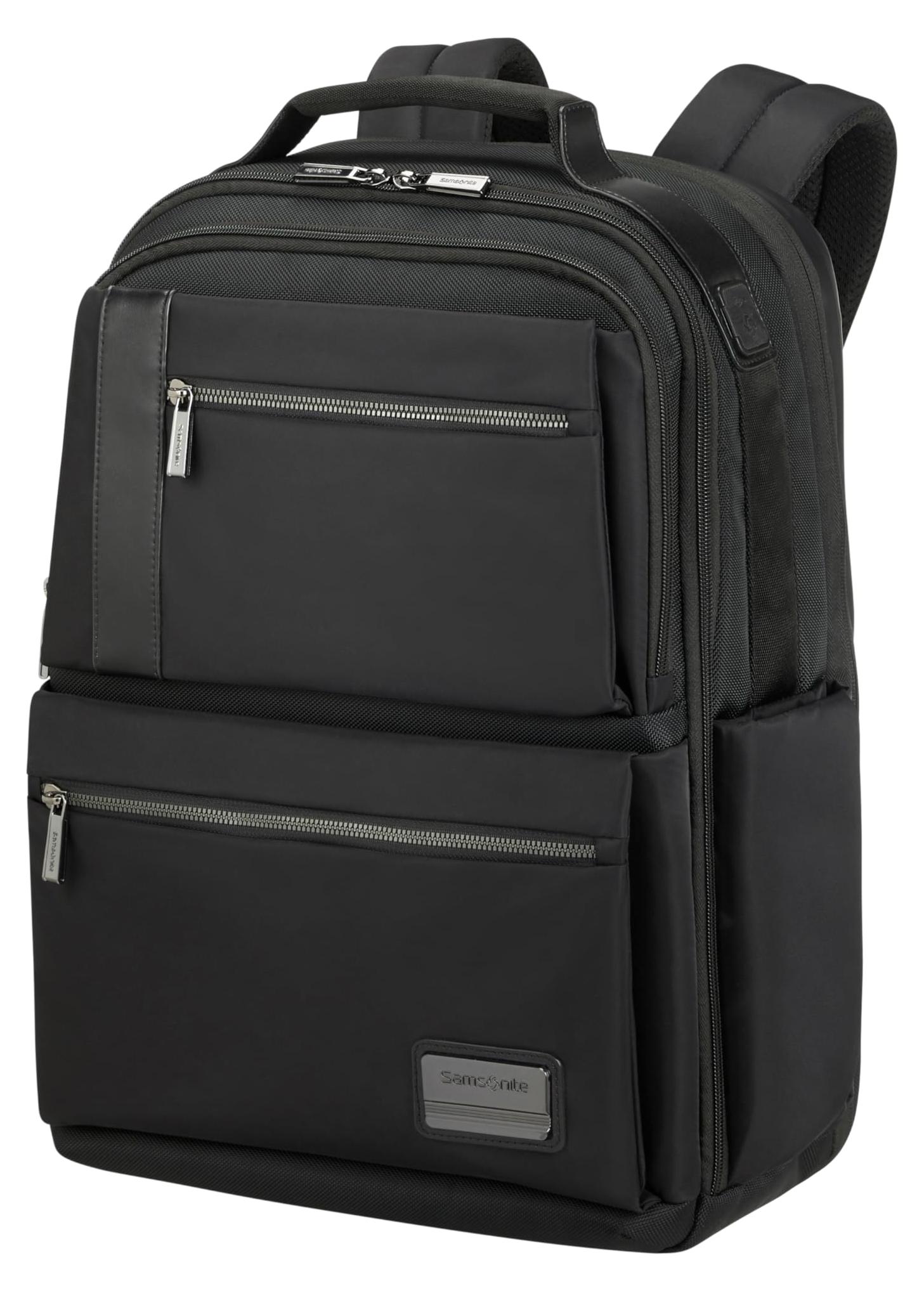 Samsonite Openroad 2.0 - Laptoprucksack erweiterbar 17.3 Zoll, 46 cm, 29.5/34 L, Schwarz (Black) - PAKET NR. 17,3"+CLOTH.COM