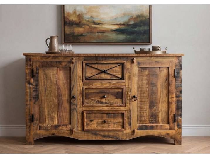 Sideboard 150x85cm 'Cordoba'' Akazie massiv lackiert