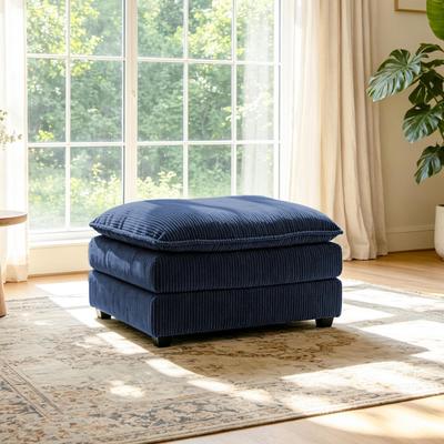 DREAMSIDEA Corduroy Ottoman, Upholstered Footstool
