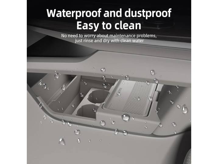 Tapis de protection en silicone pour console centrale Cadillac XT5 2025 – Organisateur de rangement sous la console centrale pour l'intérieur de la voiture