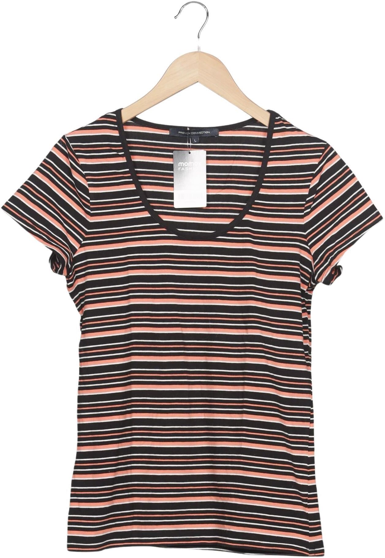 French Connection Herren T-Shirt, Mehrfarbig, Gr. L, Elasthan / Baumwolle - Second Hand