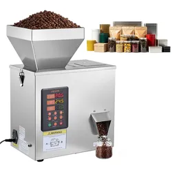 VEVOR Pulverabfüllmaschine Partikelspender Pulverfüller Automatisch 1-99,9g, Intelligentes Wiegen & Abfüllen, Edelstahlkonstruktion, Hohe Genauigkeit, Ideal für Nüsse Samen Kaffeebohnen Getreide Mehl