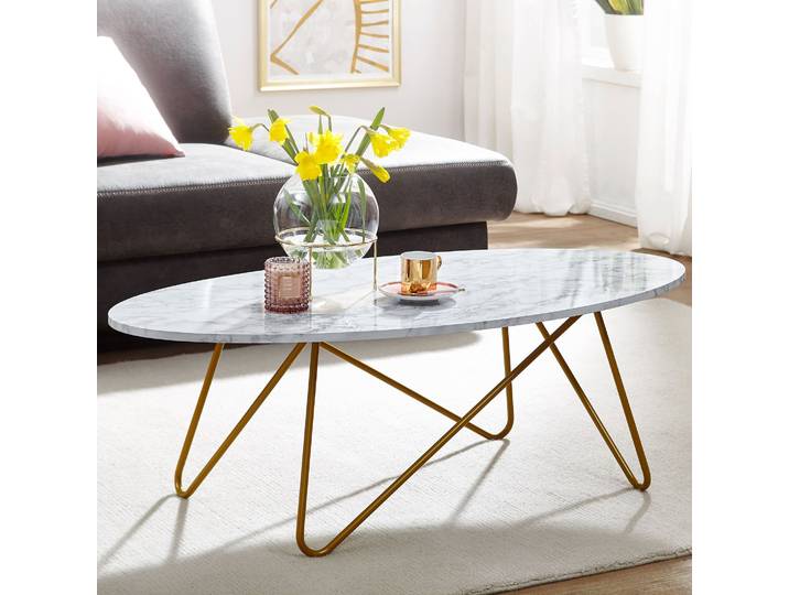 Couchtisch Mirow 120 x 40 x 60cm Weiß