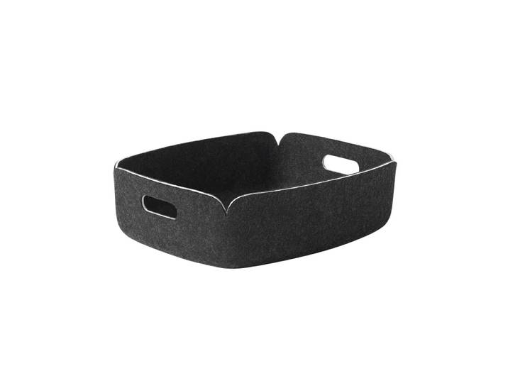 Muuto - Restore Tablett 40 x 31 cm, black melange