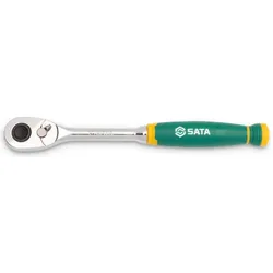SATA, Ratsche, Ratschensatz mit Komfortgriff, 3-tlg. (1/2", 1/4", 3/8")