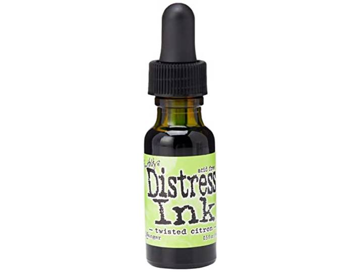 Ranger Distress Pad Re-Inker .5oz-Twisted Citron,