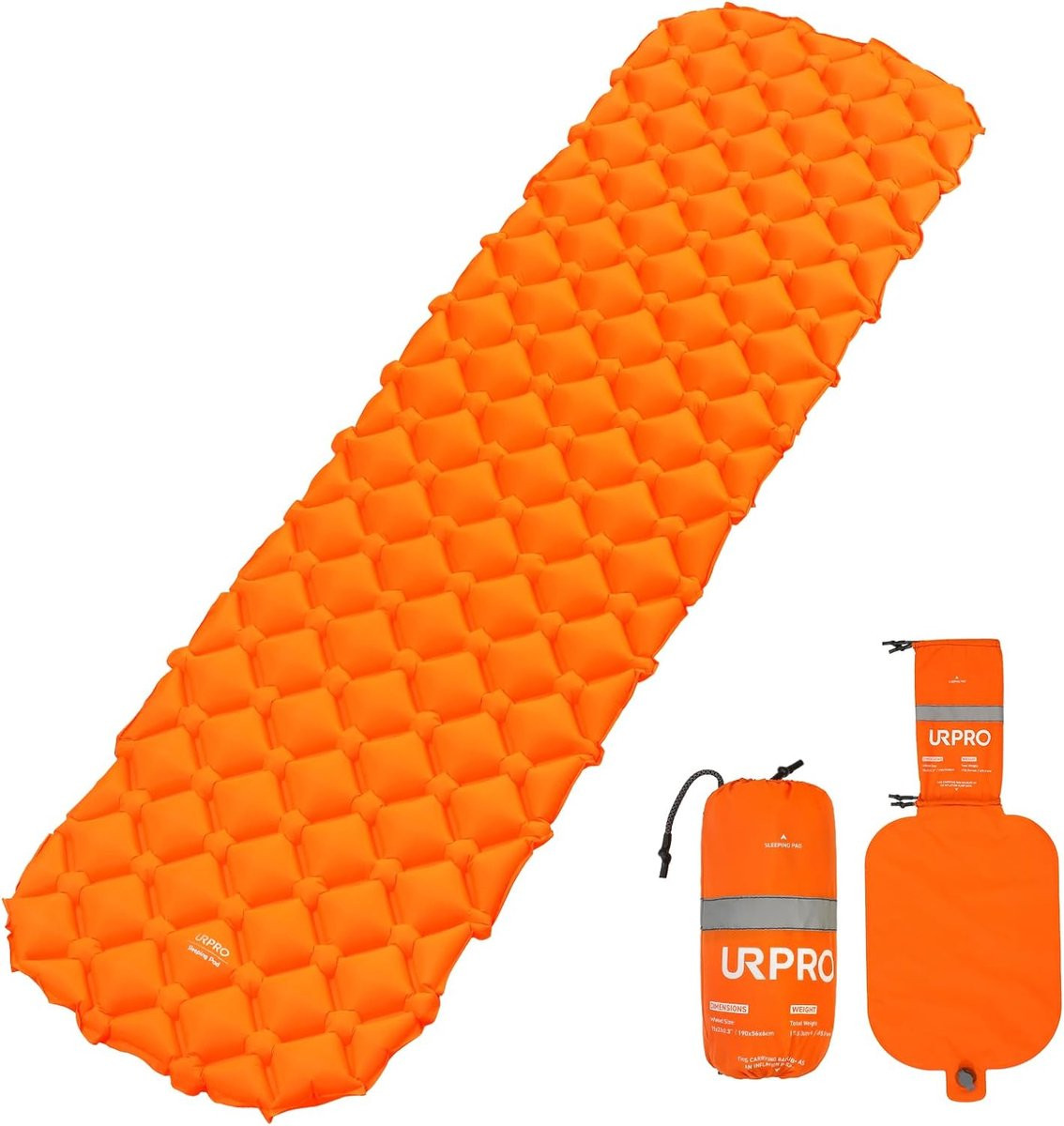 Isomat Isomat opblaasbaar luchtmatras ultralicht ergonomisch design oranje