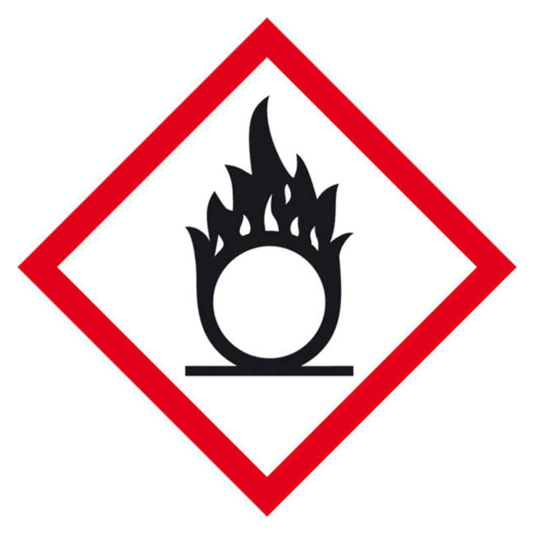 Wolk 39.B1013 GHS-Gefahrenpiktogramm 03 Flammeüber Kreis Polyester B x H (39.B1013)