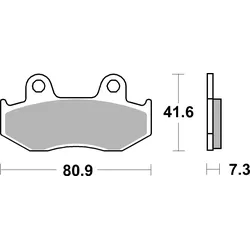 SBS Bremsbelag 558RSI Offroad Racing Sinter
