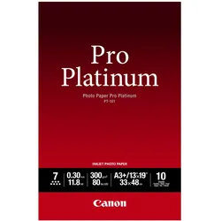 Canon PT-101 Pro Platinum (300 g/m2, A3+, 10 Stk.), Fotopapier, Weiss