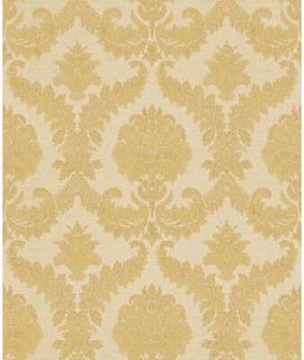 Galerie Wallcoverings Classic Italian Collection Damask Vinyl on Non-woven Wallpaper Roll