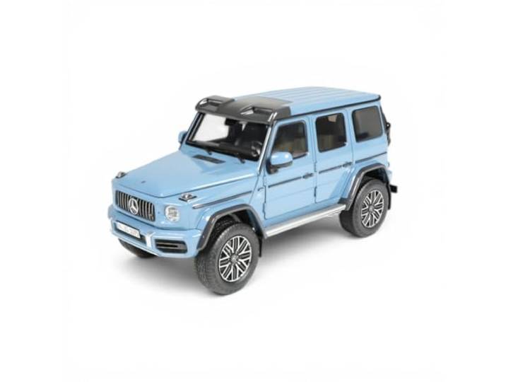 NZG Mercedes‑AMG G 63 4×4² – 1:18 Diecast Modellauto Premium G‑Klasse Miniatur SUV mit öffnenden Teilen, funktionaler Lenkung & detailreichem Interieur (vintageblau)