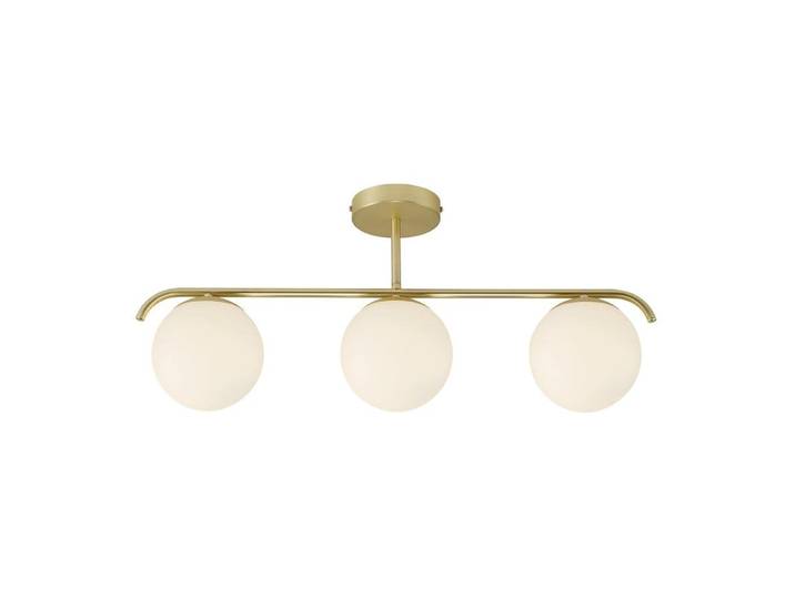 Suspension doré de style nordique avec sphères de verre