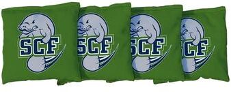 Skip's Garage State College of Florida Manatees Green Cornhole Bags
