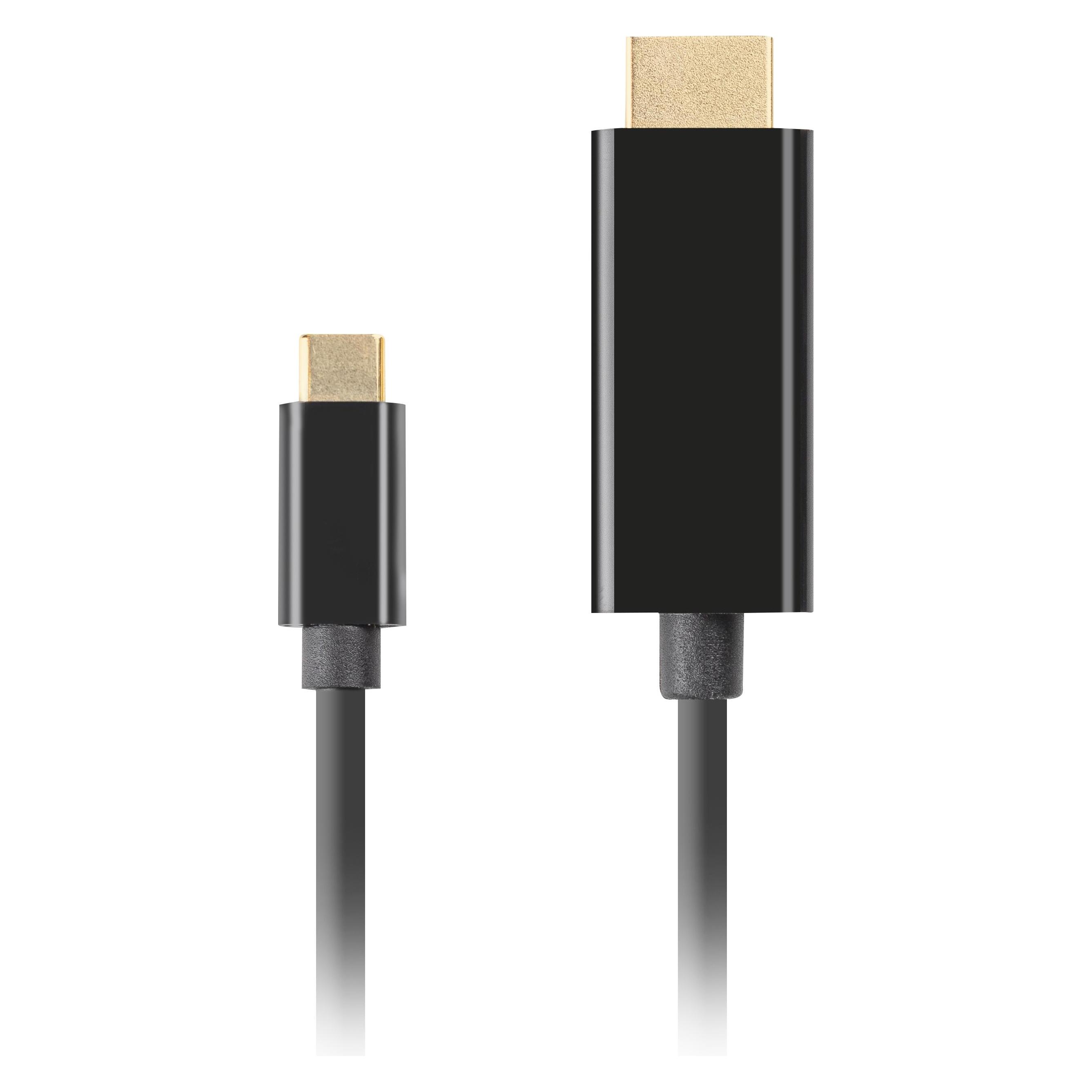 Lanberg CA-CMHD-10CU-0018-BK video cable adapter USB Type-C HDMI (1.80 m) (CA-CMHD-10CU-0018-BK)