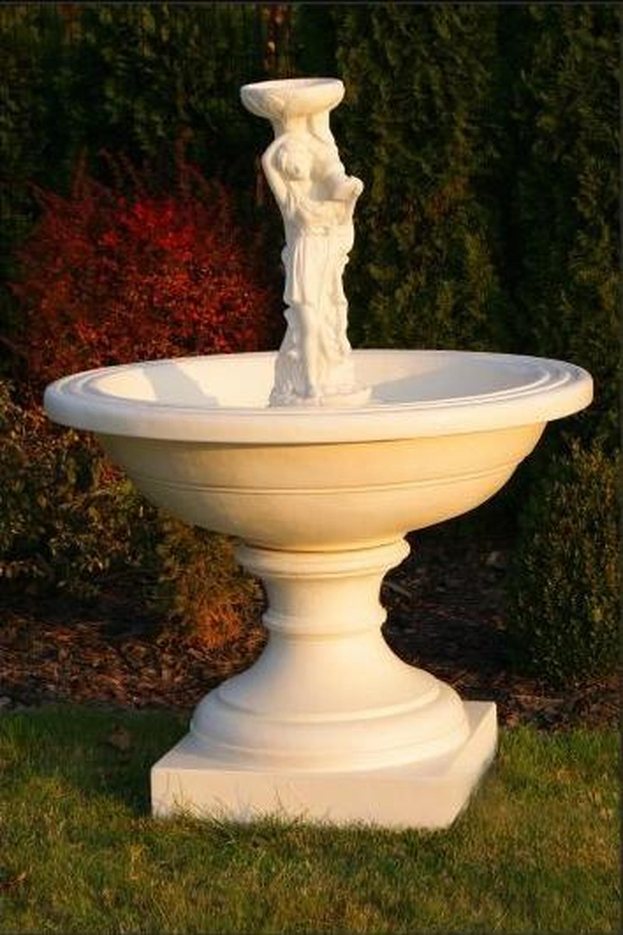 Zierbrunnen Springbrunnen Dekoration Skulptur Brunnen Garten Fontaine Teich Neu
