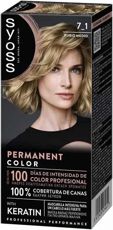 Syoss Permanent Color 1 Unit 7.1-Medium Blonde