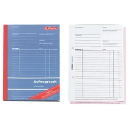 Herlitz Formularbuch »Auftrag« gelb, 14.8x21 cm
