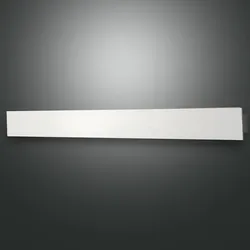 Dimmbare LED-Wandleuchte Lotus Weiss 93cm lang von Fabas Luce