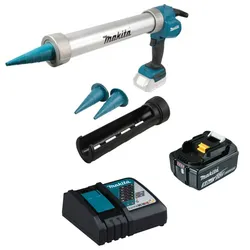 Makita Akku-Kartuschenpistole DCG180ZX 18V+ BL1850B 5,0 Ah + Ladegerät DC18RC